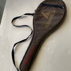 PRO KENNEX 98 BLACK ACE tennis racket & carry bag  leather grip almost like new